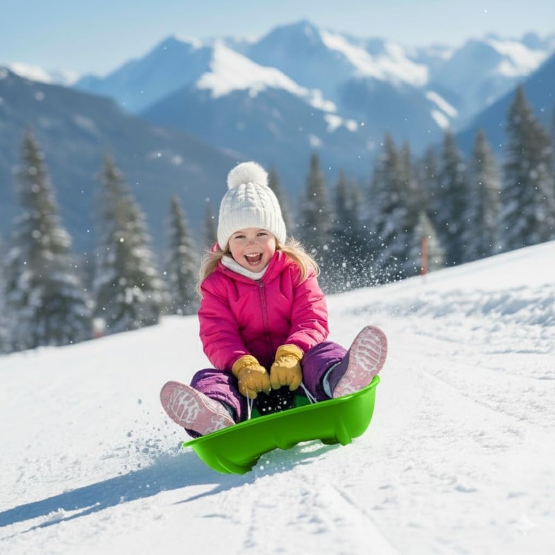 LIBERATECH 2-Person Sled for| 35" All-Season Toboggan | Reinforced Structure | High Weight Capacity | for Snow, Beach & Park - Image 3